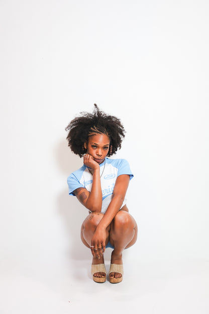 *Y2K* Cropped Tee and Booty Short Set