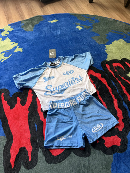 *Y2K* Cropped Tee and Booty Short Set